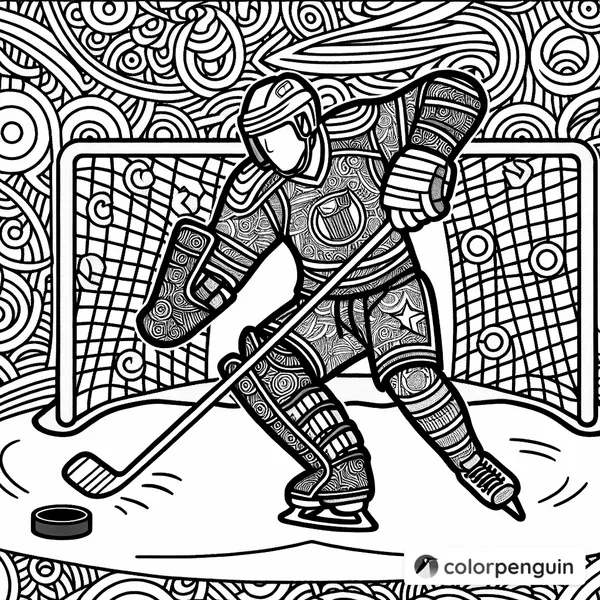 Hockey Hero Shooting for a Goal