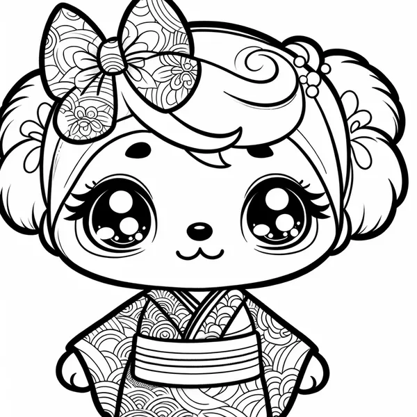 Hello Kitty in Kimono