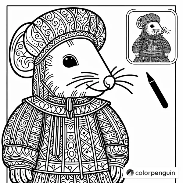 Medieval Rat Dressed as Jesus