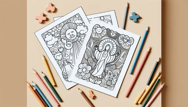 Jesus coloring pages feature image