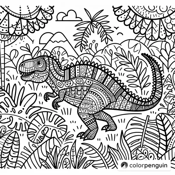 Dinosaur in Jungle