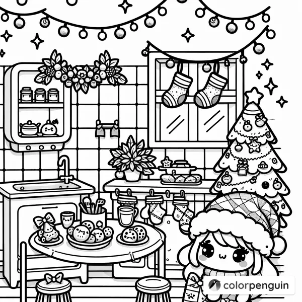 Kawaii Christmas Kitchen