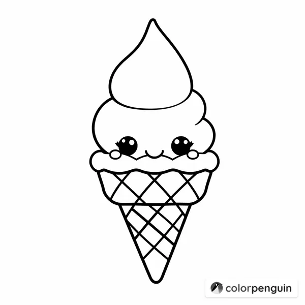 Kawaii Ice Cream Cone