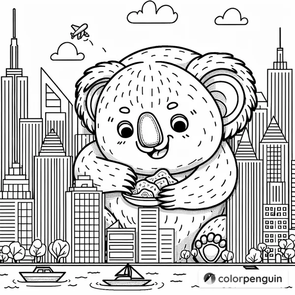 Giant Koala in the City