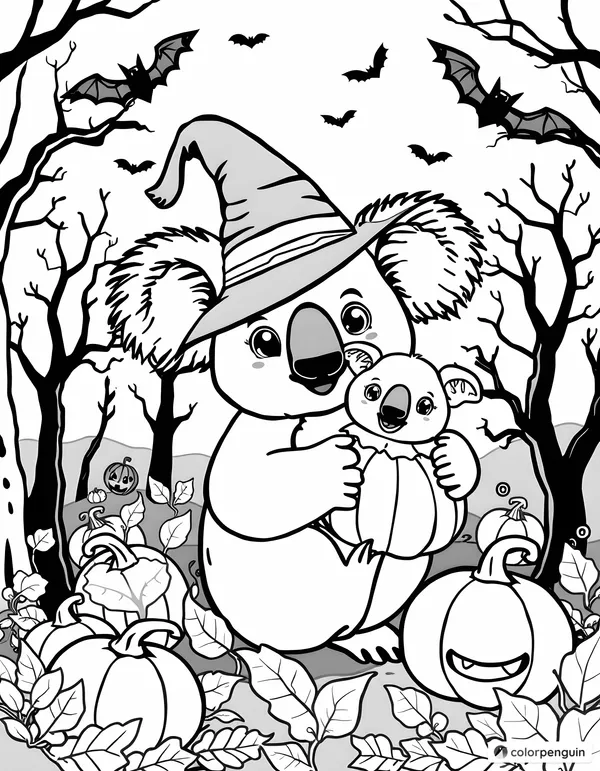 Halloween Koala Family