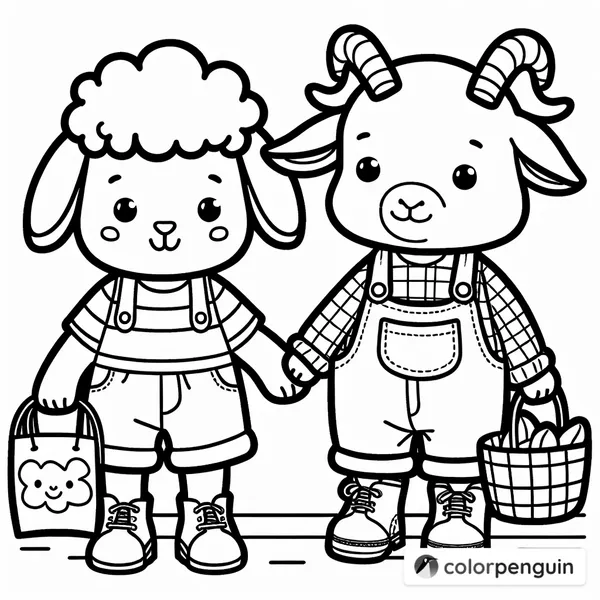 Lamb and Baby Goat Shopping