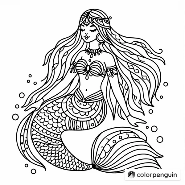 Fierce Young Mermaid