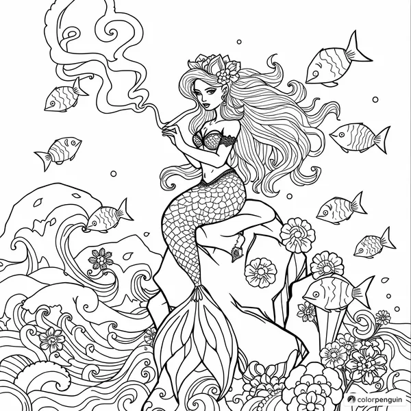 Mermaid by the Ocean