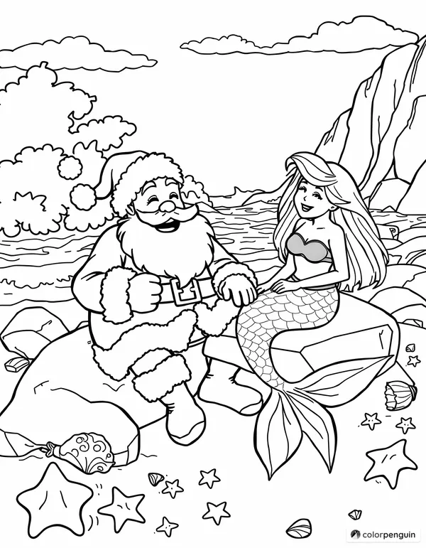 Santa and the Mermaid