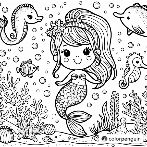 Under the Sea with a Mermaid and Friends