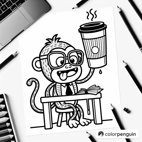 Monkey Mayhem with Coffee Spill