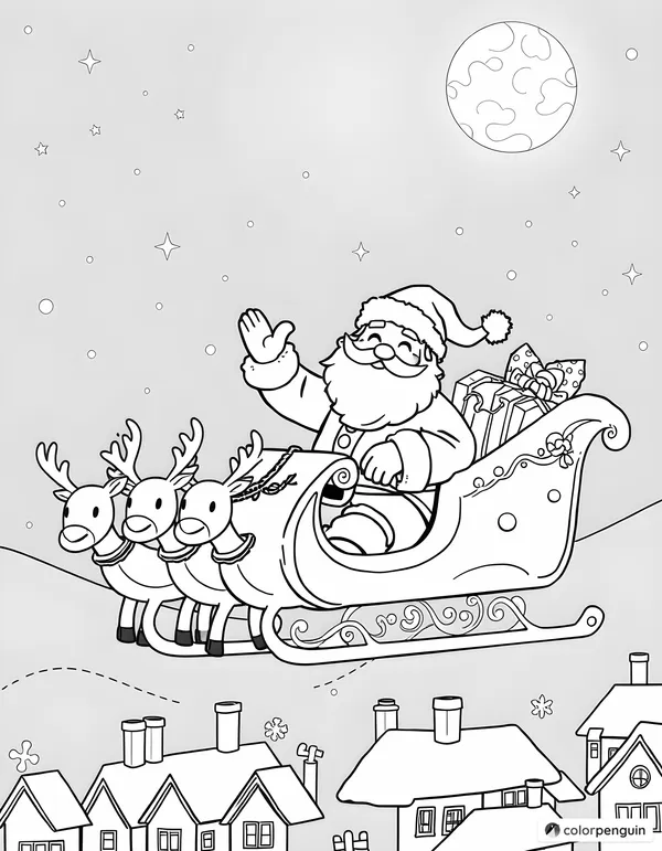 Santa's Joyful Flight