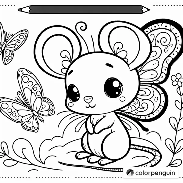 Mouse with Butterfly Wings