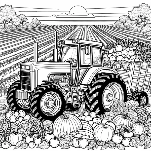 Autumn Harvest Tractor