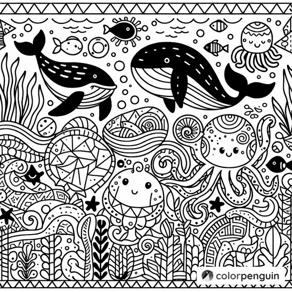 Ocean Pattern Doodles