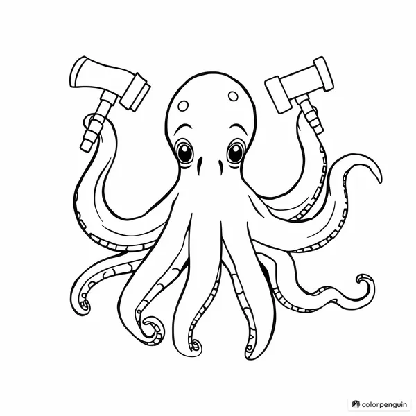 Octopus with Hammers