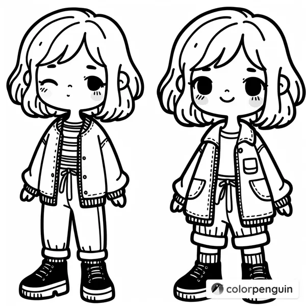 Stylish Girl in Cool Outfits