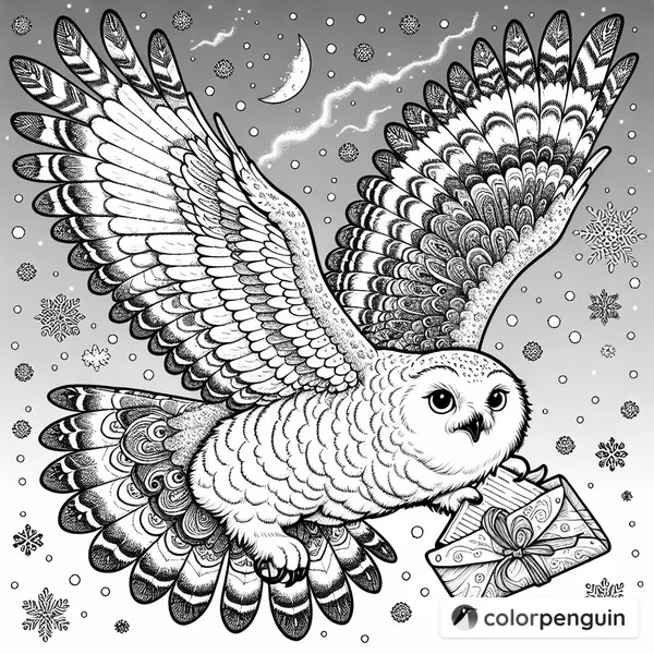 Hedwig the Snowy Owl in Flight