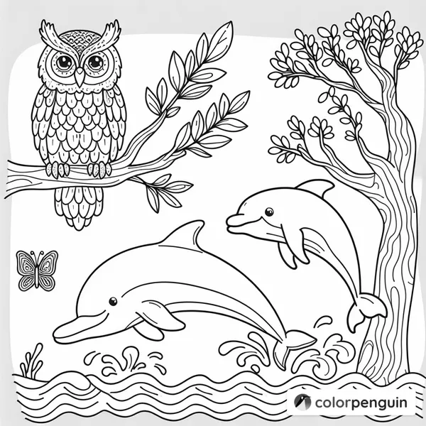 Owl, Dolphin, and Kangaroo Adventure