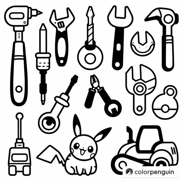 Construction Tools with Pokemon