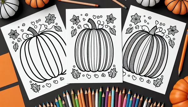 Pumpkin coloring pages feature image