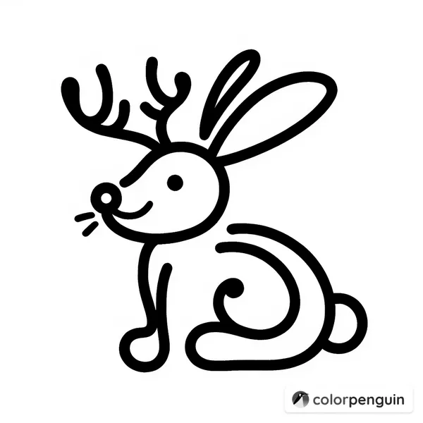 Christmas Reindeer Rabbit