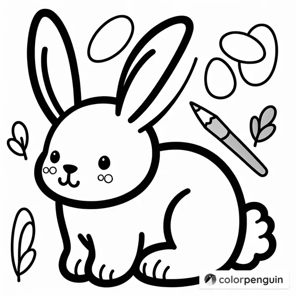 Rabbit Coloring Page