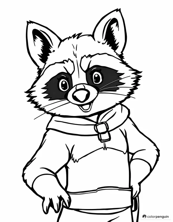 Raccoon Super Hero