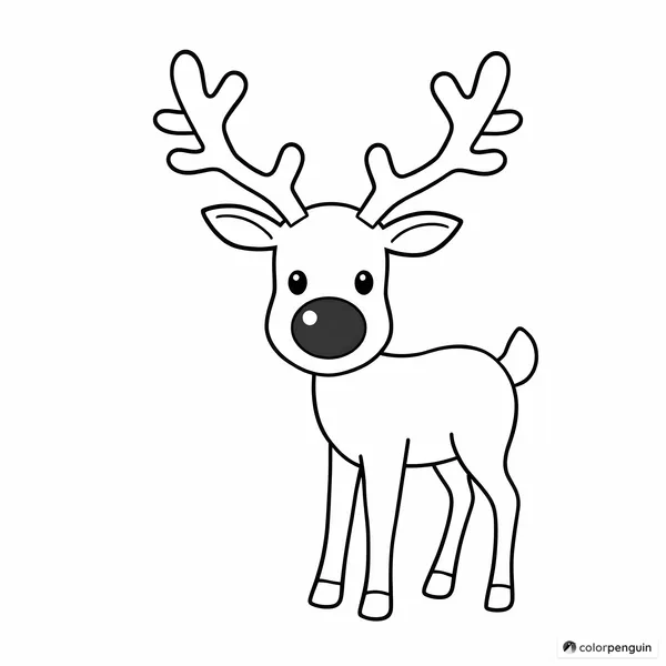 Rudolph the Reindeer with a Bright Red Nose