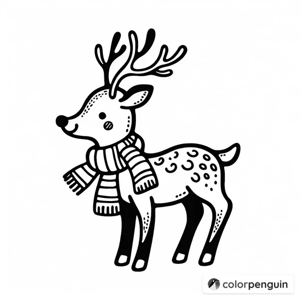 Christmas Reindeer with Pencil