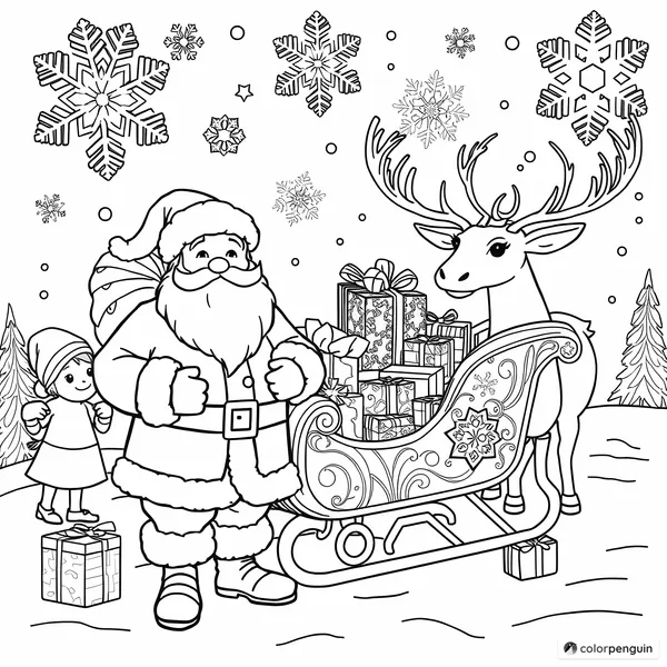 Father Christmas at the North Pole