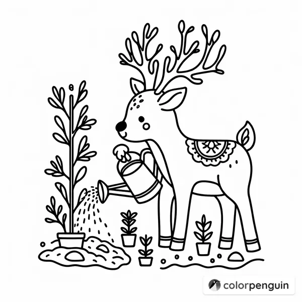 Reindeer Gardening Adventure