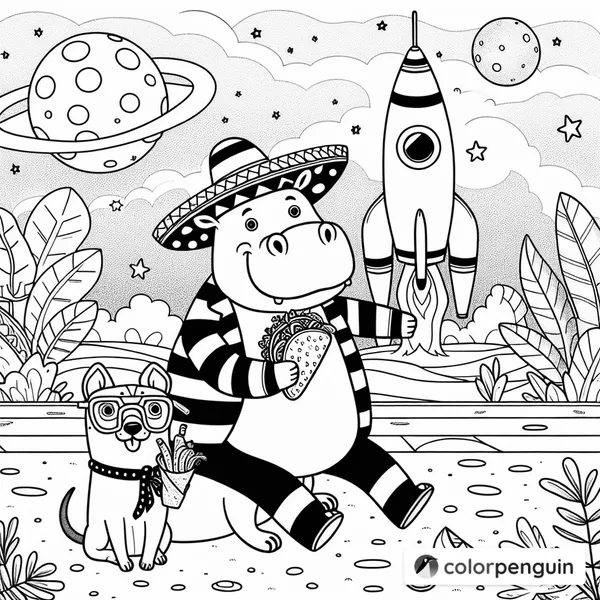 Hippo Adventure in Space