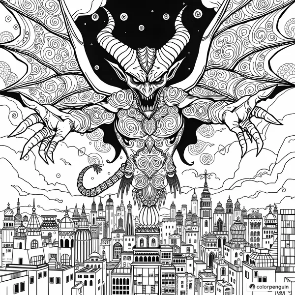 The Scary Djinn Over the City