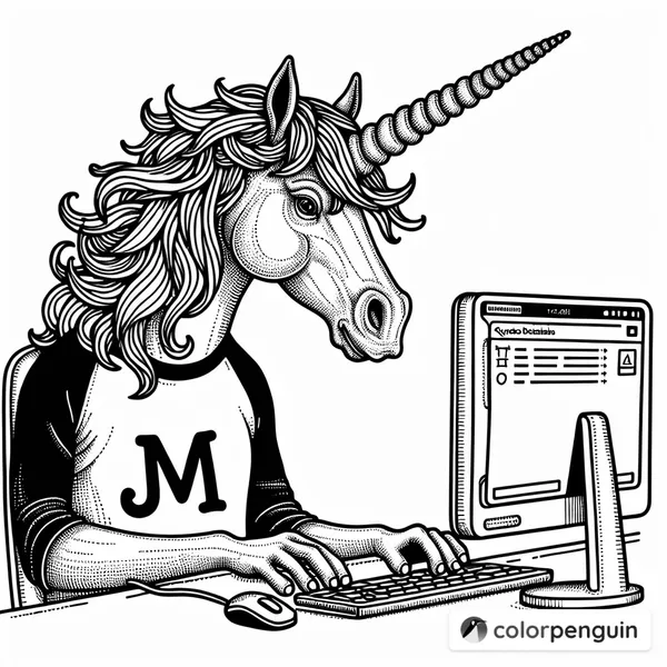 Unicorn at the Computer