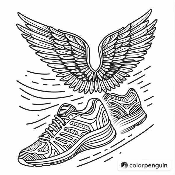 Running Shoes with Wings