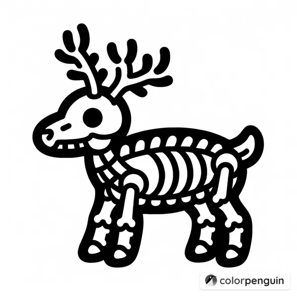 Christmas Reindeer Skeleton