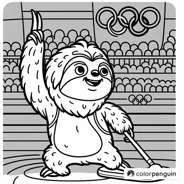 Sloth at the Olympics