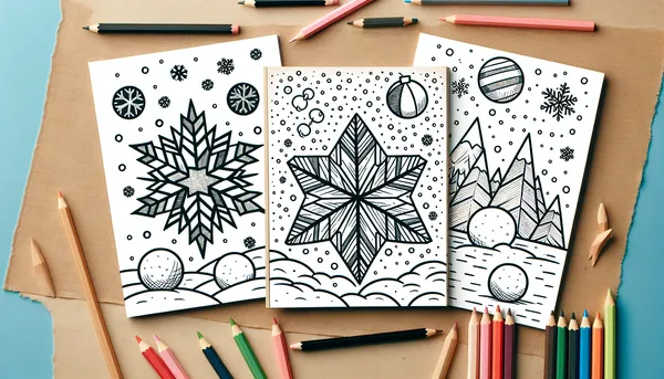 Snow coloring pages feature image