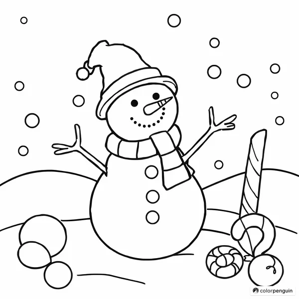 A Snowman in Candy Land