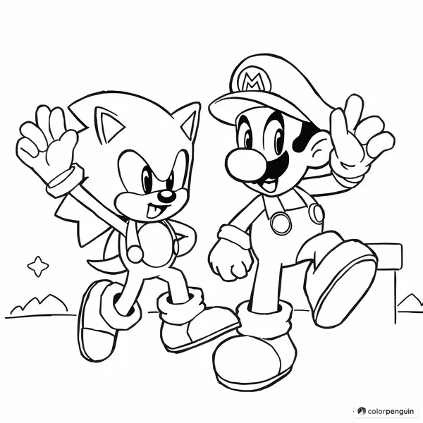 Sonic and Mario's Exciting Showdown