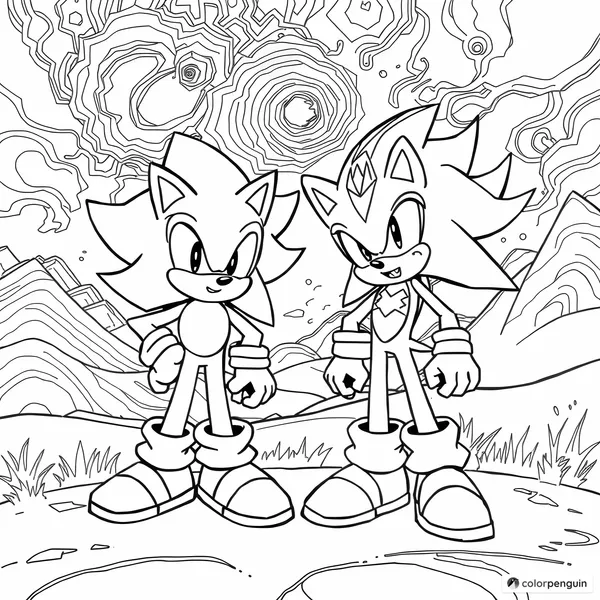 Sonic and Silver the Hedgehogs