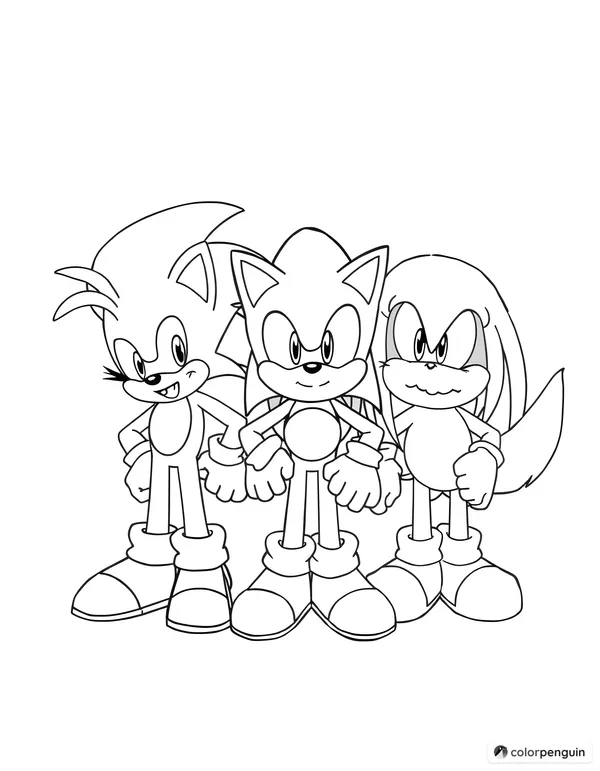 Sonic, Tails, and Knuckles