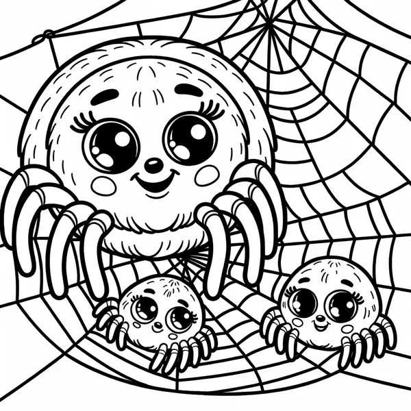 14 Spider Coloring Pages