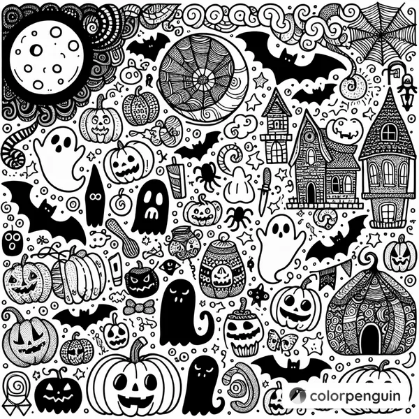 Spooky Pattern Doodles