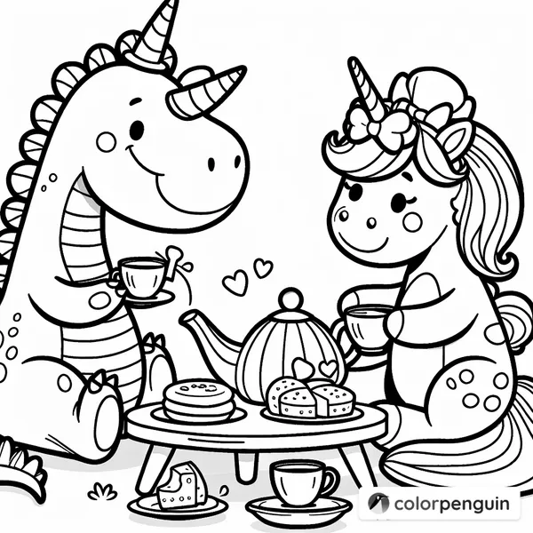 Dinosaurs and Unicorns Tea Party