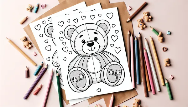 Teddy Bear Coloring Pages feature image