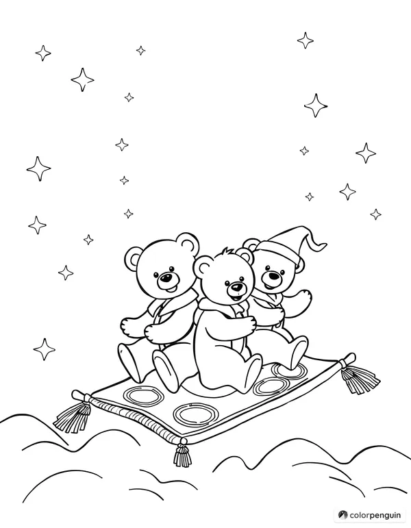 Teddy Bears on a Magic Carpet Ride