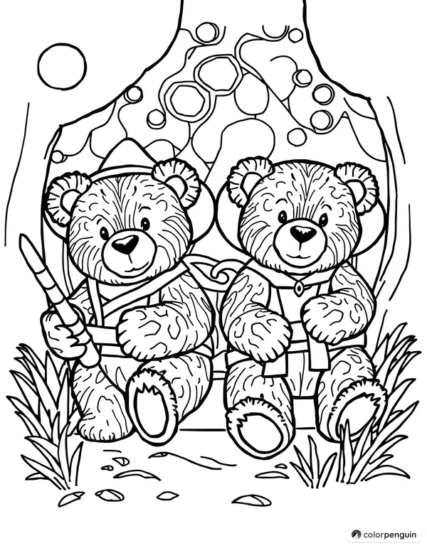 Teddy Bears on a Safari Adventure