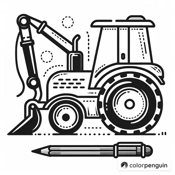 Construction Tools and Tractor